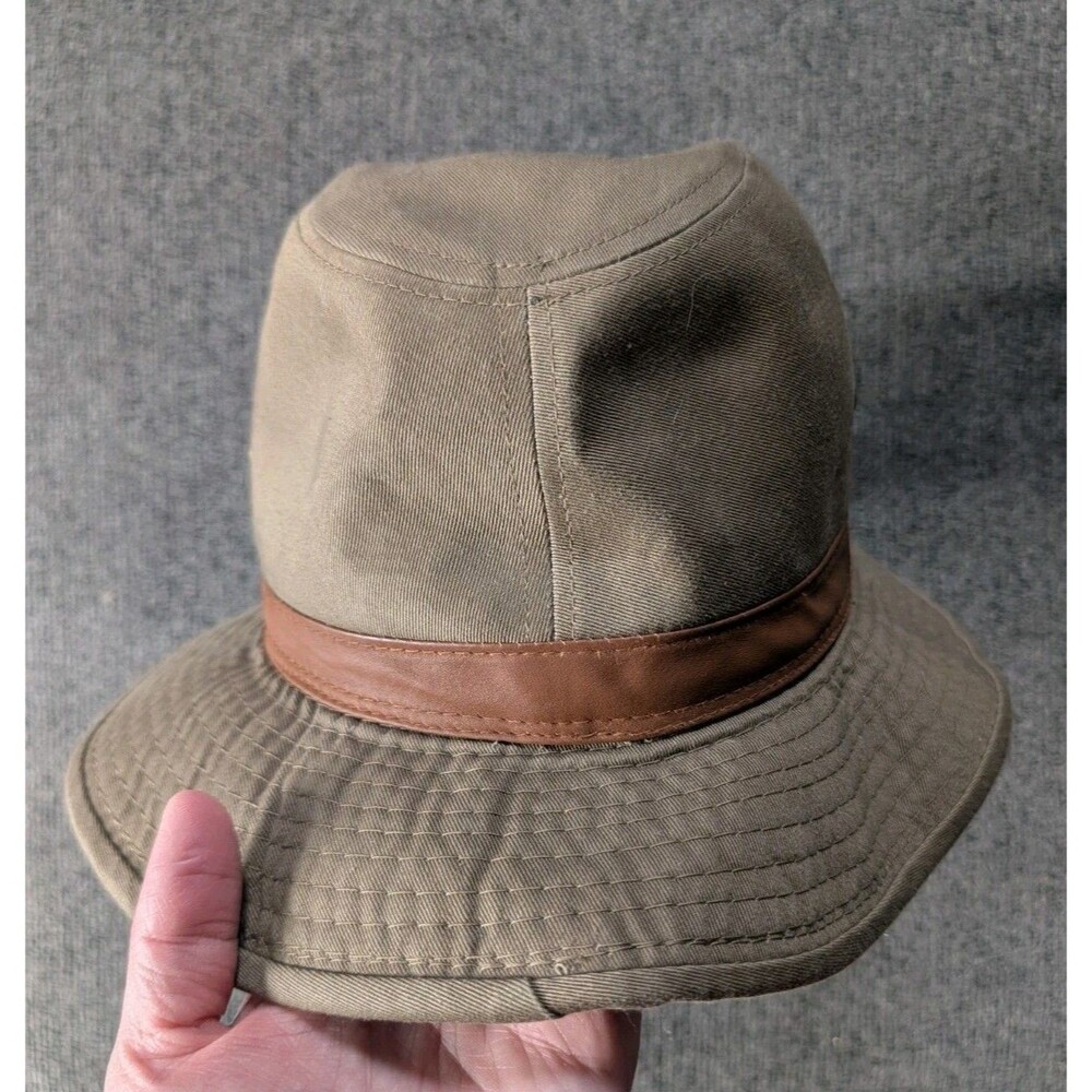 Dorfman Pacific DPC Safari Outback Style Hat Beige Leather Band Extra Large Mens